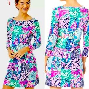EUC size medium UPF 50+ Sophie Dress in multi Patch to match 🚭1️⃣🐈